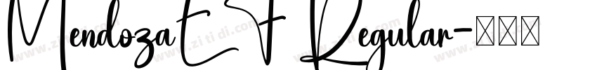 MendozaEF Regular字体转换